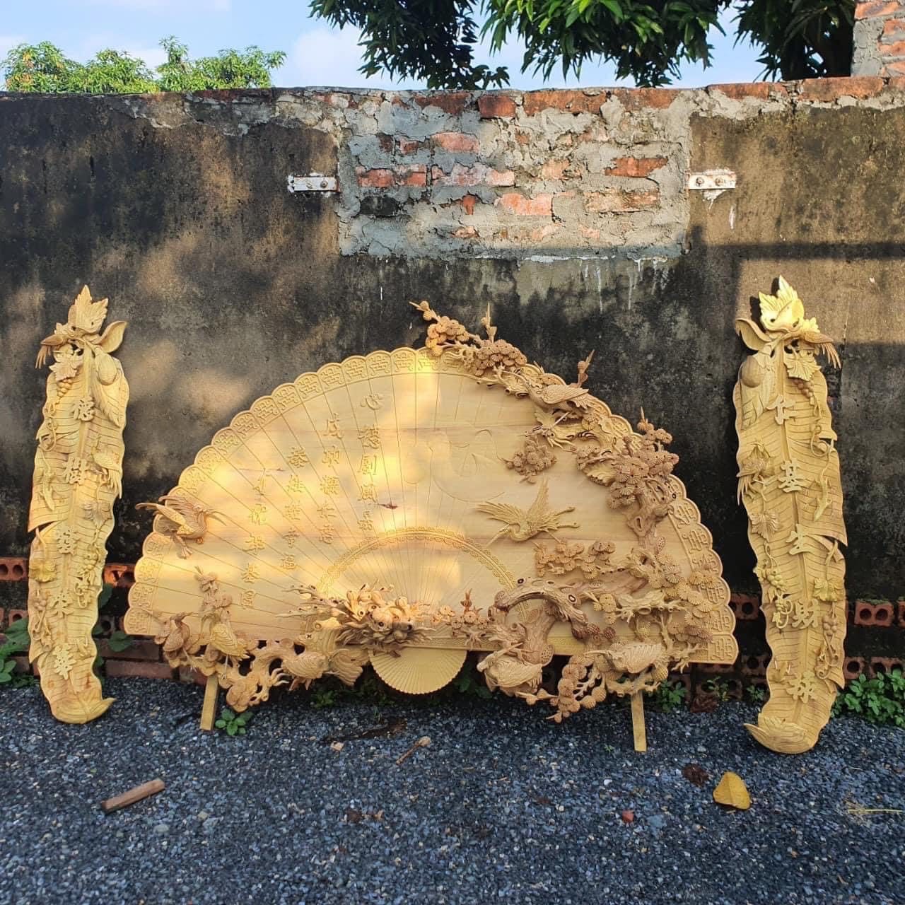 Các mẫu quạt thờ, quạt phong thủy. Thích hợp treo phòng khách, phòng thờ - Ảnh 5