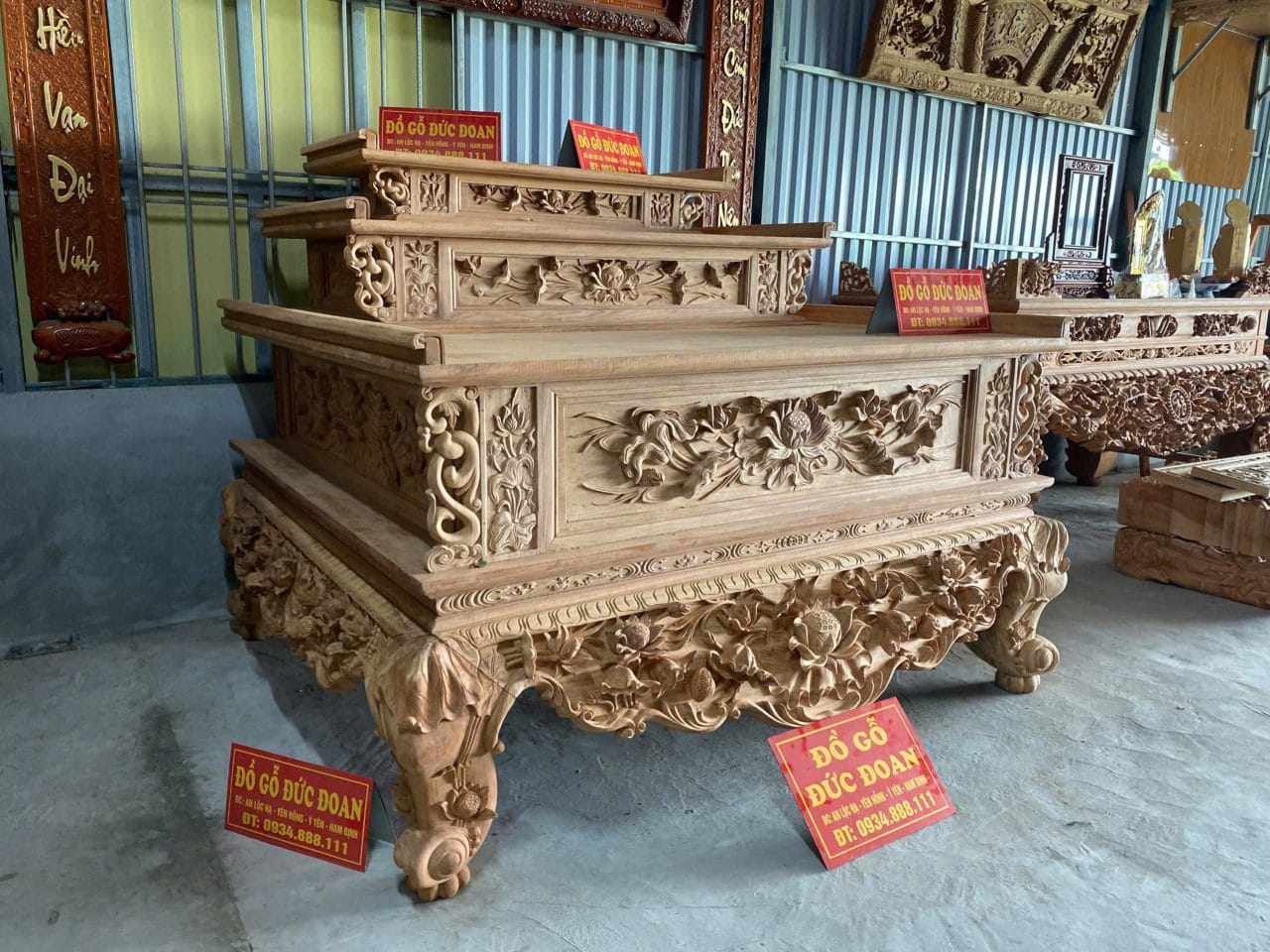 Các mẫu sập thờ tam cấp - Ảnh 3