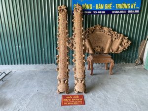 Các mẫu câu đối lòng mo, câu đối ôm cột hay còn gọi câu đối lòng máng