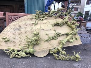 Các mẫu quạt thờ, quạt phong thủy. Thích hợp treo phòng khách, phòng thờ