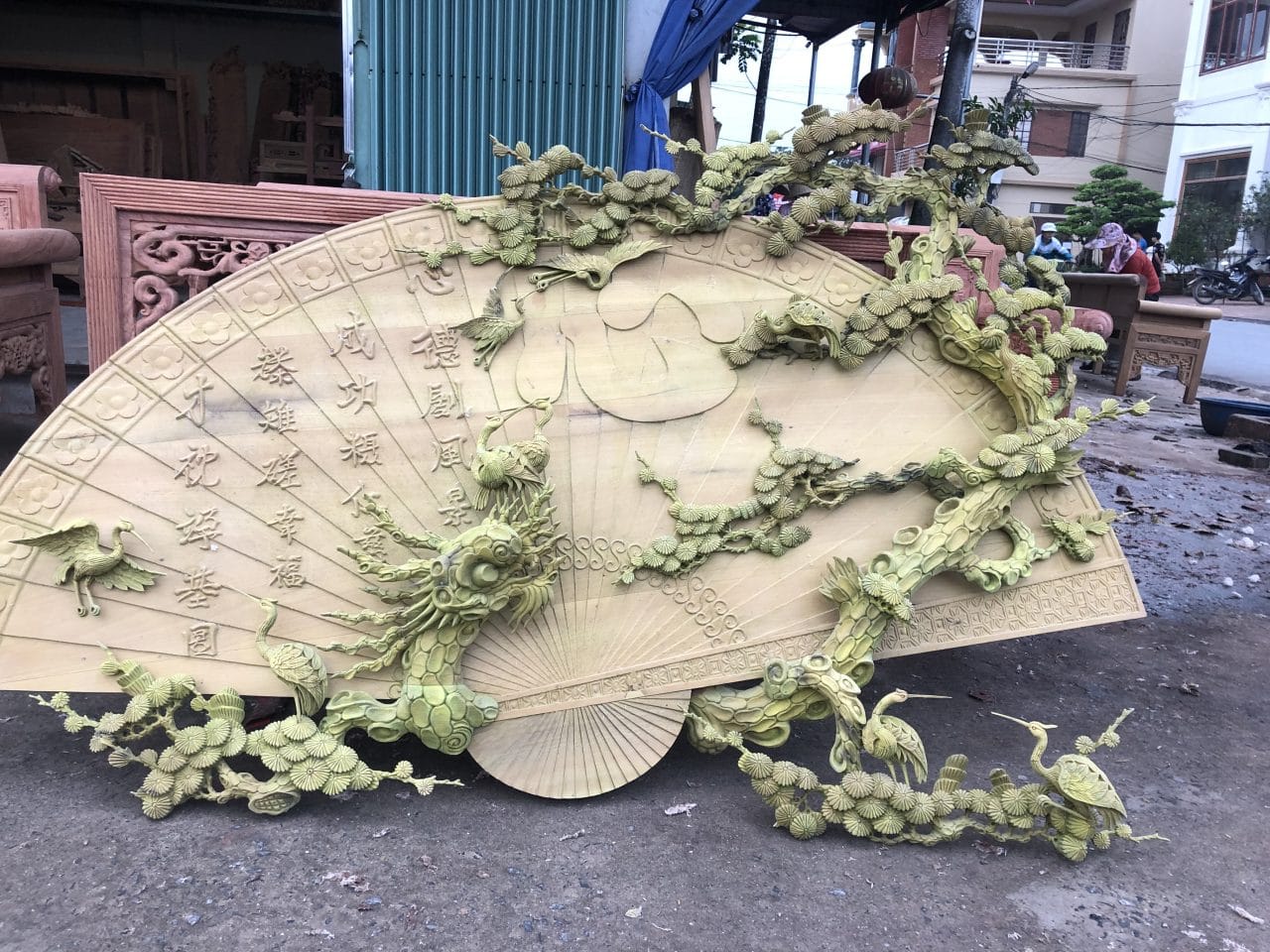 Các mẫu quạt thờ, quạt phong thủy. Thích hợp treo phòng khách, phòng thờ