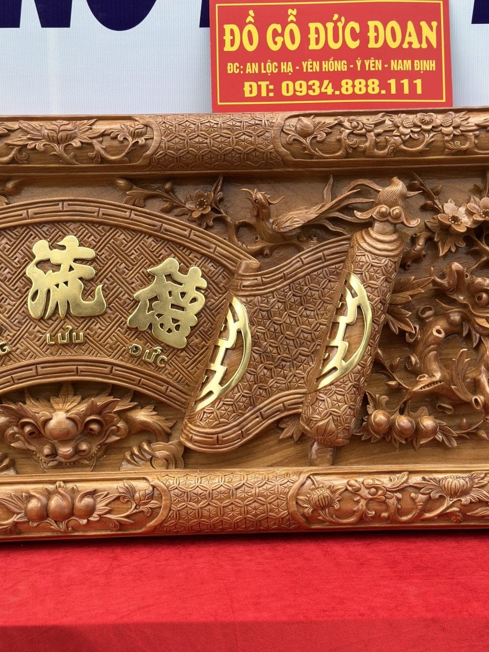 Bộ đại tự lồng cuốn thư liền khối - Ảnh 2